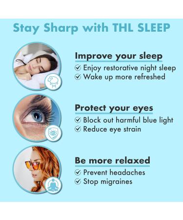 Orange Blue Light Blocking Glasses for Better Sleep | 99.5% Amber Blockers for Men & Women | Migraine & Gaming Glasses | FL 41 Light Sensitivity Relief - Buy Online on GoSupps.com