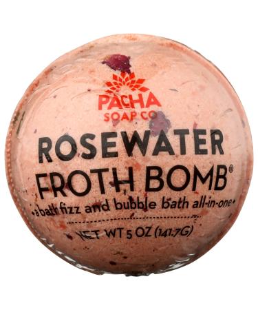 PACHA SOAP Rosewater Froth Bomb 5OZ  5 OZ
