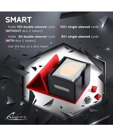 Green Citadel Deck Block - Premium 100+ Commander MTG Deck Box with Custom Divider for Cards, Dice, and Tokens - Compatible with Quiver Card Cases - Buy Online on GoSupps.com