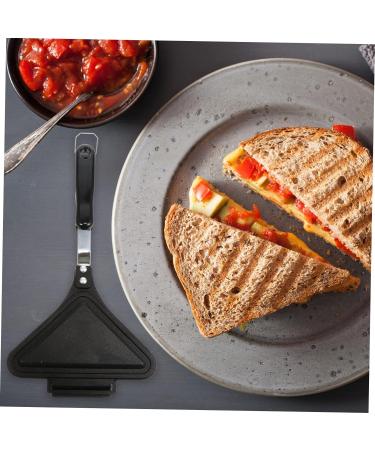 Zerodeko 2 Pcs Sandwich Pan Sandwich Mold Stovetop Griddle Mini Saucepan Grilling Pan Stovetop Mini Grill Nonstick Frying Pan Press Pan Frying Pot Aluminum Frying Pan Aluminum Alloy Bread 35X18X4CMx2pcs Blackx2pcs - Buy Online on GoSupps.com