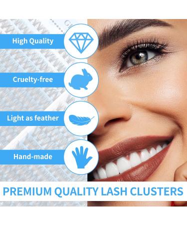 280pcs 0.07mm 40D D-Curl Cluster Lashes Mix 8-16mm - GEMERRY Soft Natural Reusable DIY Eyelash Extensions - Buy Online on GoSupps.com