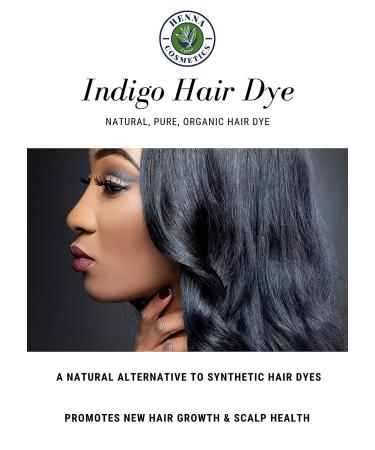 100% Organic Indigo Powder for Hair Dye - Black Coloring | 100g (3.52oz) | For use with Pure Henna - Buy Online on GoSupps.com
