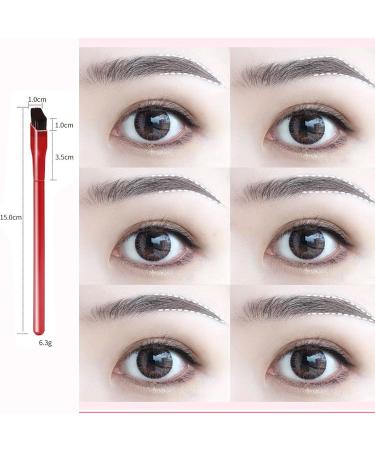 Buy BUTIYO Multi-Function Eyebrow Brush Set - Precision Eye Brow Contour & Ultra Thin Angled Eyeliner Brush (Red) - International Shipping Available - Buy Online on GoSupps.com