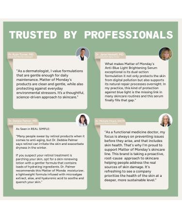 Matter of Monday Anti-Fatigue Eye Cream - Professional Strength Peptide Eye Cream for Dark Circles Puffiness & Fine Lines - Restorative Under Eye Cream with Collagen Support 0.5 oz - Buy Online on GoSupps.com