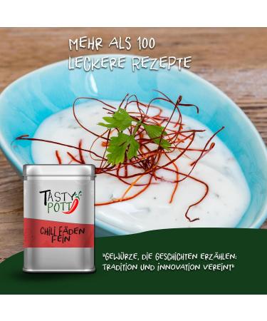 Jeske Sports Supplies Tasty Pott Chili spices spice mixtures spicy sharp spices chilis chili powder spicy cuisine fine chili threads 10 g - Buy Online on GoSupps.com