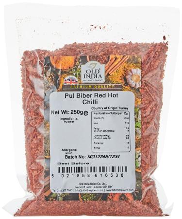 Old India Pul Biber Red Hot Chilli 250g 250 g