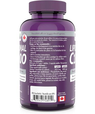 Naka Platinum LIPOSOMAL C1000 featuring 1000 mg/dose Non-Allergen High Potency Liposomal Buffered Vitamin C (180 softgels 333mg/softgel) 180 count (Pack of 1) 333mg/softgel - Buy Online on GoSupps.com