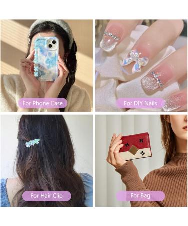 Bow Nail Charms 200PCS Colorful Nail Bow Resin Bow Gems for Nails Cute Nail Gems for Nails and DIY Crafts ColorfulRhinestones - Buy Online on GoSupps.com