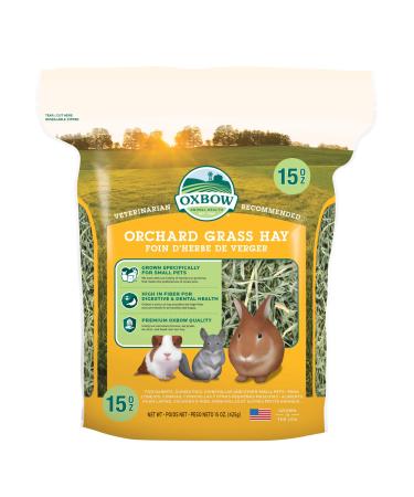 Oxbow Animal Health Orchard Grass Hay - All Natural Grass Hay for Chinchillas Rabbits Guinea Pigs Hamsters & Gerbils - Buy Online on GoSupps.com