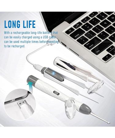GRADENAIZE Ear Wax Removal Tool Kit for Baby & Children - LED Light, Magnifiers, Tweezers, Storage Box - Purple (7PCS) - Buy Online on GoSupps.com