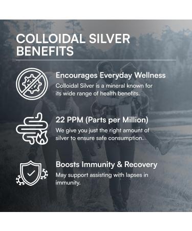 ENERGI Colloidal Silver Liquid Immune Support Supplement Immunity System Supplement for Adults and Kids Colloidal Silver Drops or Spray 8 Fl Oz Bottle - Buy Online on GoSupps.com