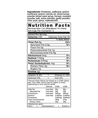 Kettle Foods Honey Dijon Potato Chips 5 oz - Delicious & Crunchy Snack - Buy Online on GoSupps.com