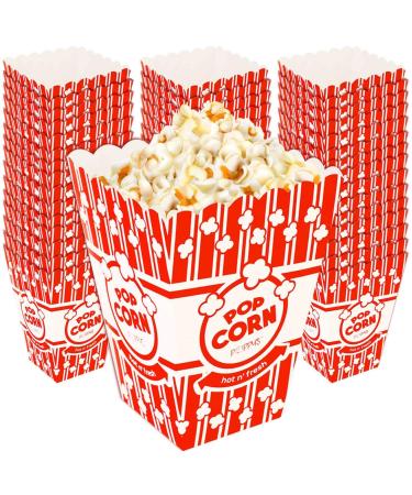 Poppy's Small Popcorn Boxes 200 Pack 30 Oz Concession-Grade Popcorn Buckets Popcorn Machine Accessories for Popcorn Bars Movie Nights Concessions