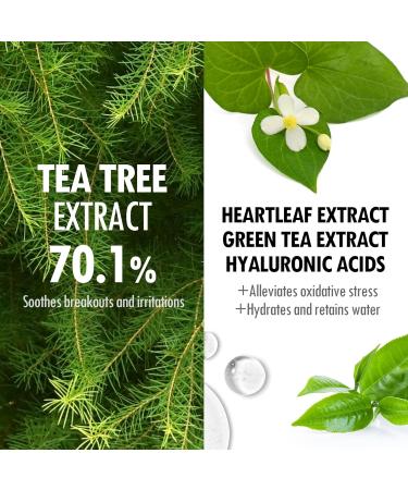 VEGREEN Tea Tree Serum - Skin Barrier Repair Moisturizer | Calming & Hydrating for All Skin Types | Vegan K-Beauty Glass Skin Serum 1.69 fl oz - Buy Online on GoSupps.com