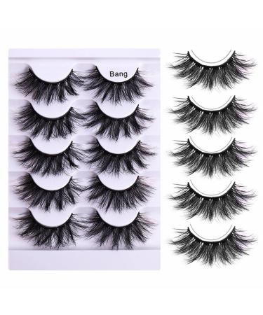 Eyelashes Artificial Lashes 5 Pairs Colourful Fried False Eyelashes Multi-Layered Thick Cross Imitation Mink Eyelashes Dramatic Long and Thick Curly Artificial (A One Size) 1 count (Pack of 1) a