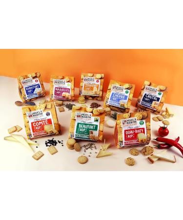  Michel et Augustin Roquefort AOP savory biscuits 100g - Pack of 12 sachets - Buy Online on GoSupps.com