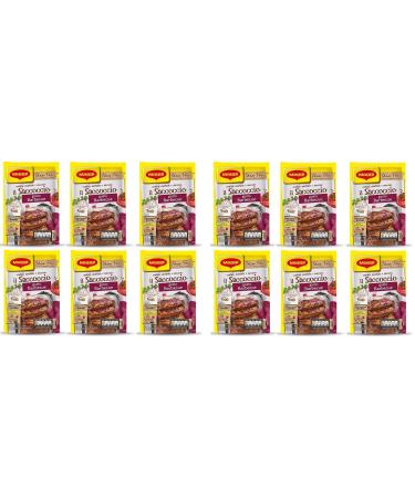 Buitoni Maggi il Saccoccio Barbecue spices in powder form for fried pork ribs 34 g soft and tasty pork ribs powder flavor