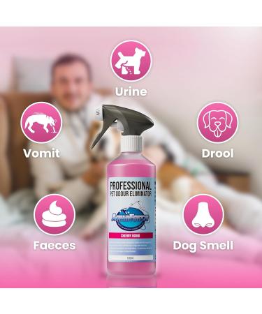 Pet Odour Eliminator Spray Strong Enzyme Odour Bacteria Eating Deodoriser & Dog Urine Neutraliser | Pet Odour Remover | Smells from Carpet Upholstery - Buy Online on GoSupps.com