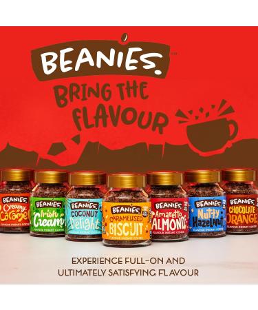 Beanies Flavoured Instant Coffee Jars: 6 x Maple Fudge (6 x 50g) - Buy Online on GoSupps.com