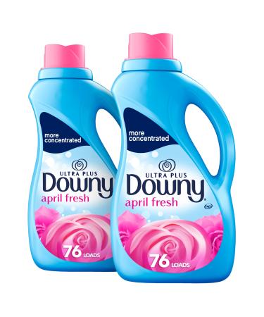 Downy Ultra Plus Laundry Fabric Softener Liquid, April Fresh Scent, 152 Total Loads (Pack of 2) - Buy Online on GoSupps.com