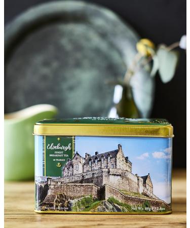 New English Teas Edinburgh Castle Tea Caddy with 40 English Breakfast Teabags - Buy Online on GoSupps.com