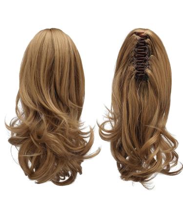 Sofeiyan 33cm Curly Ponytail Extension - Bright Blonde & Strawberry Blonde Clip-In Natural Look Synthetic Hair for Women - Buy Online on GoSupps.com
