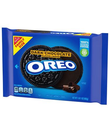 OREO Dark Chocolate Cr me Sandwich Cookies - Family Size 17 oz - Buy Online on GoSupps.com