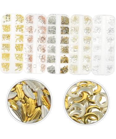 POPETPOP Nail Decals 10 Boxes Metal Nail Decoration 3D Stickers DIY Nail Charms Nail Art Rhinestones Nail Art Charms Glitter Stickers Nail Rhinestones Nail Art Gems Crafts Unique Pp - Buy Online on GoSupps.com