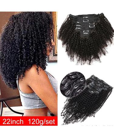 Hair Extensions Clip In Human Hair Extensions 8pc/set 120g Deep Wave Clip Ins Human Hair Clip In Extensions Curly Clip-ins Full Head crochet hair (Size : 12 inch) - Buy Online on GoSupps.com