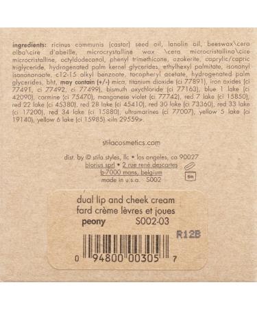 Stila Convertible Color Dual Lip and Cheek Cream in Peony - Brownish Rose Shade - Buy Online on GoSupps.com