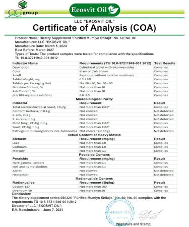 Natural Pure Shilajit Tablets Analog Raw Resin Mumiyo Dry Drops 60 Tablets - 200mg 100% Himalayan Supplement with 85+ Trace Minerals Immune Support - Ideal for Men & Women - Buy Online on GoSupps.com
