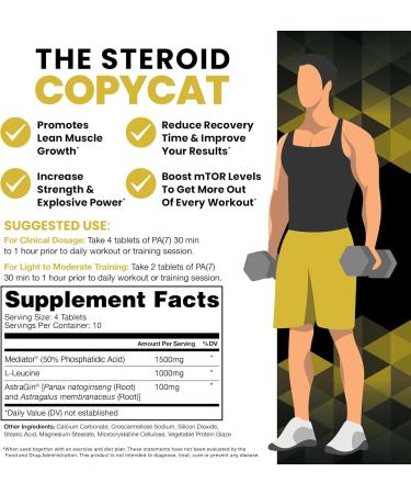 HPN PA(7) Phosphatidic Acid - Natural Muscle Builder | Boost mTOR Gain Mass & Strength | 10 Day Supply - Buy Online on GoSupps.com