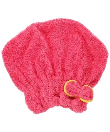 Hair Turbans for Wet Hair Shower Head wrap Quick Dry Head Turbans Quick Dryer Hat Women Hair Towel wrap Hair Stuff Towel Shower Cap for Women Hair Drying Cap Dry Hair Cap Miss Cute Rosy Medium