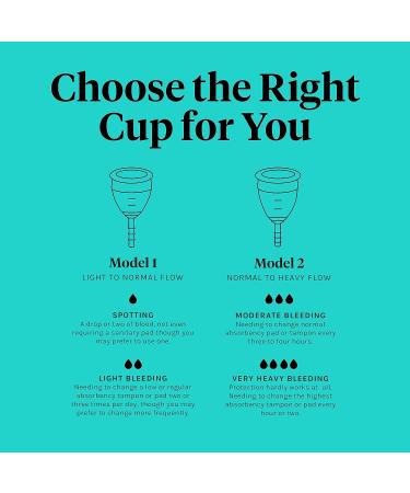 Lunette Menstrual Cup Model 1 - Blue for Light Flow | Eco-Friendly Period Care - Buy Online on GoSupps.com