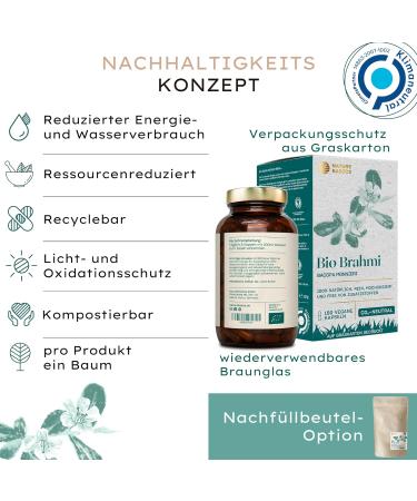 Buy Bio Brahmi 1000 mg - High Dose Ayurveda Supplement | Vegan & Sustainable - 360 Capsules - Buy Online on GoSupps.com