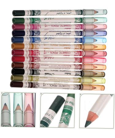 FRCOLOR 36 Pieces 12 Different Colors Eyebrow Pencil Makeup Pen Eyeliner Lipliner mediumx3pcs as shownx3pcs - Buy Online on GoSupps.com