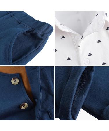 Mint Green Baby Boys Formal Outfit 3-Piece Gentleman Tuxedo Set Navy Blue 12-18 Months - Buy Online on GoSupps.com