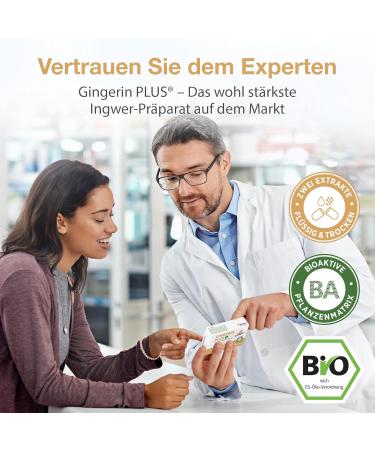 Buy Organic Ginger Capsules - High Dose Ginger Extract with Gingerol & Shogaol - 60 Pharmaceutical Quality Pieces - International Shipping Available - Buy Online on GoSupps.com