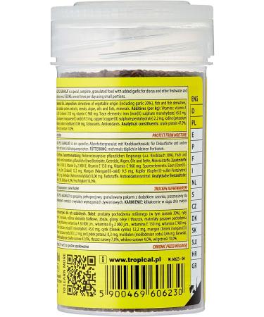 Tropical D-ALLIO Plus GRANULAT 100ml / 60g - Multi-ingredient flake food for fish with garlic - Buy Online on GoSupps.com