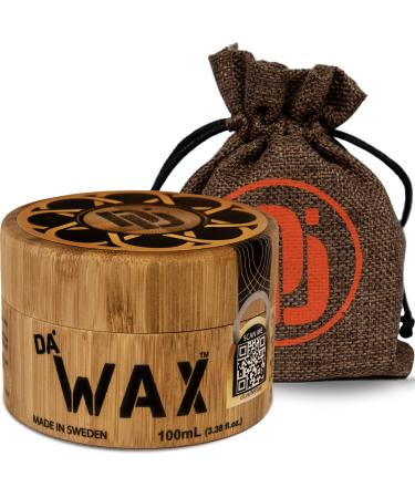Da Dude Da Wax Mens Hair Cream Wax for Men, High Hold Hair Cream for Men in a Unique Wooden Jar & Gift Bag