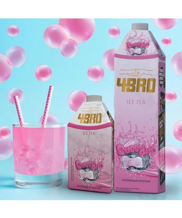4BRO Ice Tea Bubble Gum - Unique Flavored Iced Tea - Resealable 8-Pack (1L Each) - Refreshing Summer Drink - Buy Online on GoSupps.com