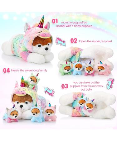Skylety 5-Piece Plush Dog Toy Set | Cuddly Unicorn Puppy & Mini Dogs | Perfect Gift for Birthdays Christmas & Children's Day - Buy Online on GoSupps.com