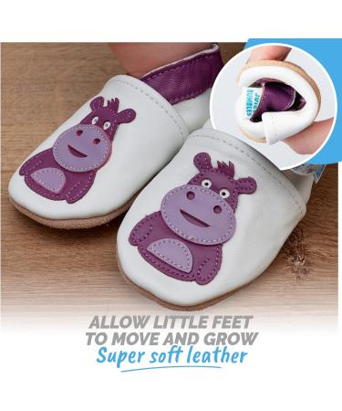 Blue Hippo Baby Shoes - Soft Sole Leather Toddler Shoes for Baby Girl and Boy - Baby Walking Shoes 0-6 Months - Buy Online on GoSupps.com