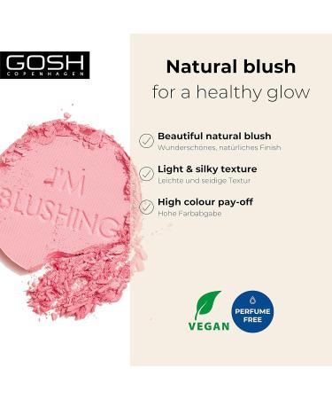 Gosh I m Blushing Rouge Powder - Vegan Matte Blush for Natural Makeup All Skin Types 002 Amour - 1 Piece - Buy Online on GoSupps.com