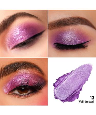 Oulac Glitter Eyeshadow Violet High Pigmented Waterproof Cream Shadow | Metallic Finish | Vegan & Cruelty-Free | Perfect for Durable Eye Makeup | 06g - Buy Online on GoSupps.com