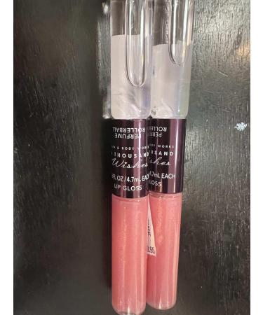 2 Mini Perfume Spray 0.23 OZ A Thousand Wishes EDP Rollerball parfume and Lip Shade
