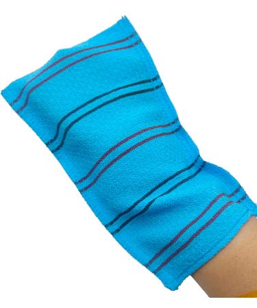 Romantic House Exfoliating Towel Extra Viscos Bath Mesh Body WashCloth Rayon 100% Spa Scrub Italy Gloves Removes Dead Skin X-Large Plus Size Blue 60 Color 1 Pcs Blue 60 1 Pcs