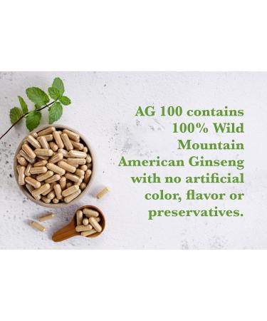 AG 100-100% Pure Wild American Ginseng Capsules - Buy Online on GoSupps.com