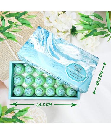 18 Therapeutic Eucalyptus Bath Bombs for Sore Muscles - Best Bath Bomb Gift Set for Men & Women - Buy Online on GoSupps.com