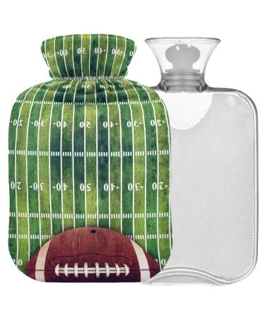 Naanle Sport American Football Heat bottle MITEVED Transparent hot water bottle 1L heat bottle for bed hand feet warmer pain relief heat and cold therapy